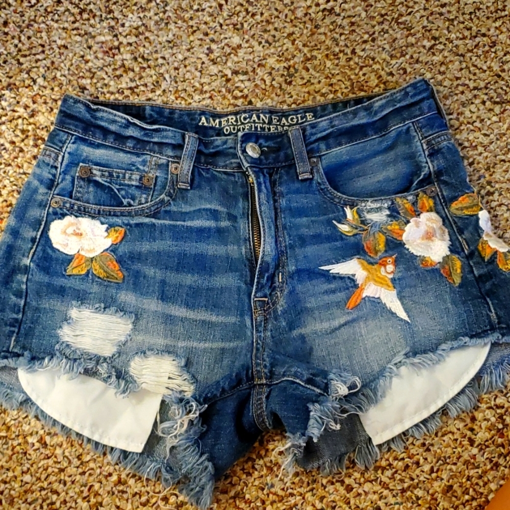 American Eagle vintage high rise festival shorts